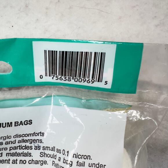 Home Care Sharp PU-2 Vacuum 3 Bags 075638009695 w MicroLiner Captures 99.7% Part - Picture 5 of 7